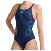 Arena – Women’s V Back Graphic Maxlife Eco – Maillot De Bain soldes pas cher 14