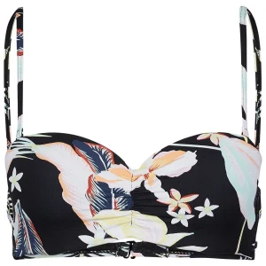 Pas Cher soldes France Roxy – Women’s Printed Beach Classics Moulded Bandeau Bikini Top – Haut De Maillot 9