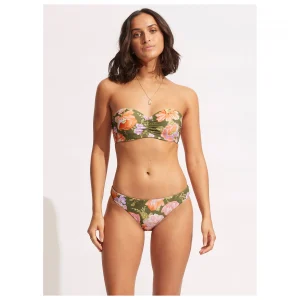 boutiqued pas cher Seafolly – Women’s Paradise Garden Bustier Bandeau – Haut De Maillot 14