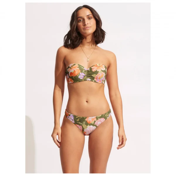 boutiqued pas cher Seafolly – Women’s Paradise Garden Bustier Bandeau – Haut De Maillot 5