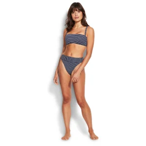 en ligne vente Seafolly – Women’s Seaside Stripe Banded Hi Rise Pant – Bas De Maillot 10