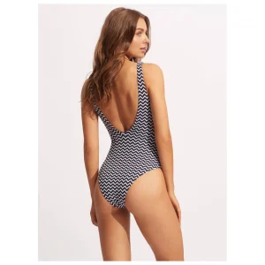 Seafolly – Women’s Sienna Deep V Neck One Piece – Maillot De Bain magasin solde 12