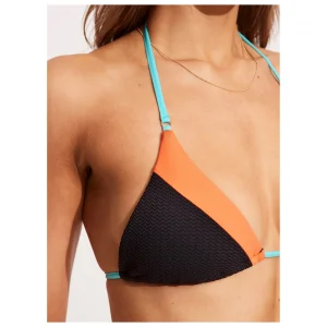 nouveau produit Seafolly – Women’s Slice Of Splice Spliced Slide Tri – Haut De Maillot 14