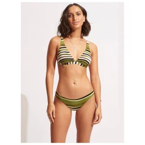 Seafolly – Women’s Sun Stripe Reversible Hipster Pant – Bas De Maillot vente pas cher en ligne 14