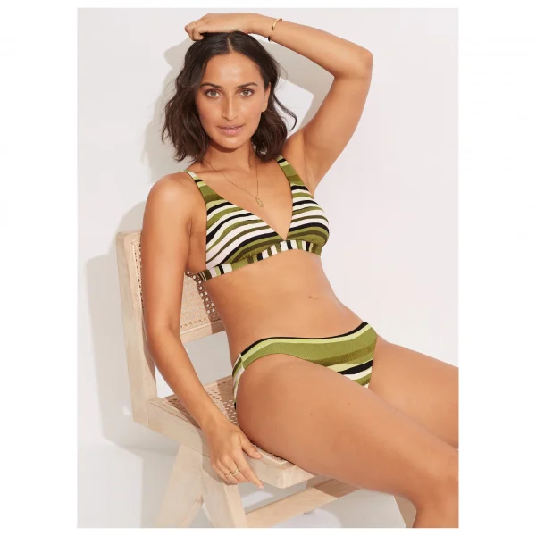 Seafolly – Women’s Sun Stripe Reversible Hipster Pant – Bas De Maillot vente pas cher en ligne 7